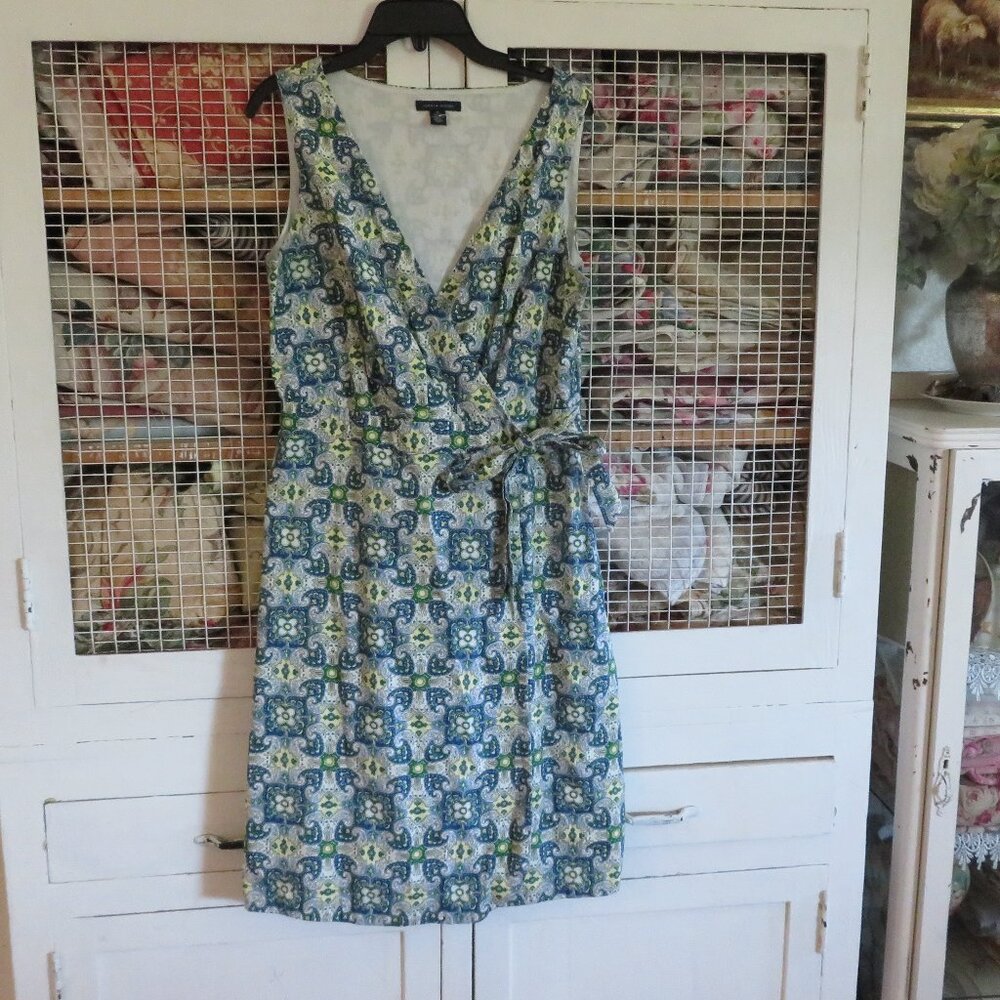 Gorgeous Paisley Vintage Style Tommy Hilfiger Summer Wrap Sun Dress M
